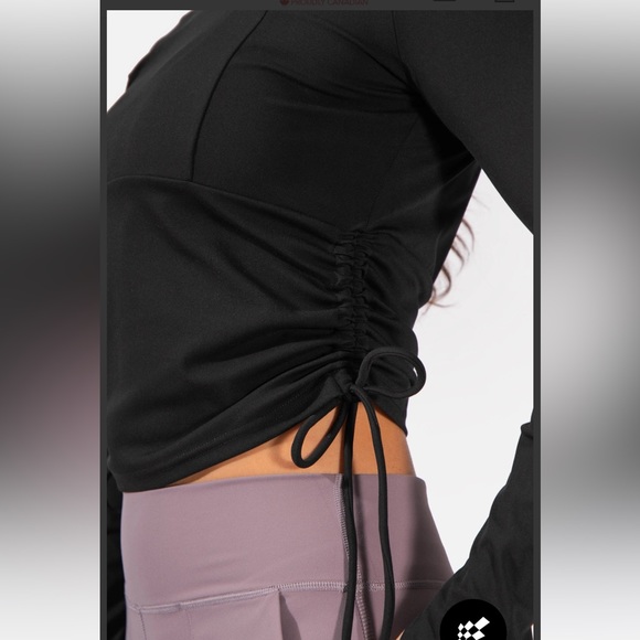 Ruched drawstring top long sleeve - Picture 3 of 7